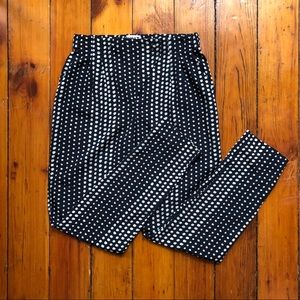 Like-New Silk Ankle Trousers